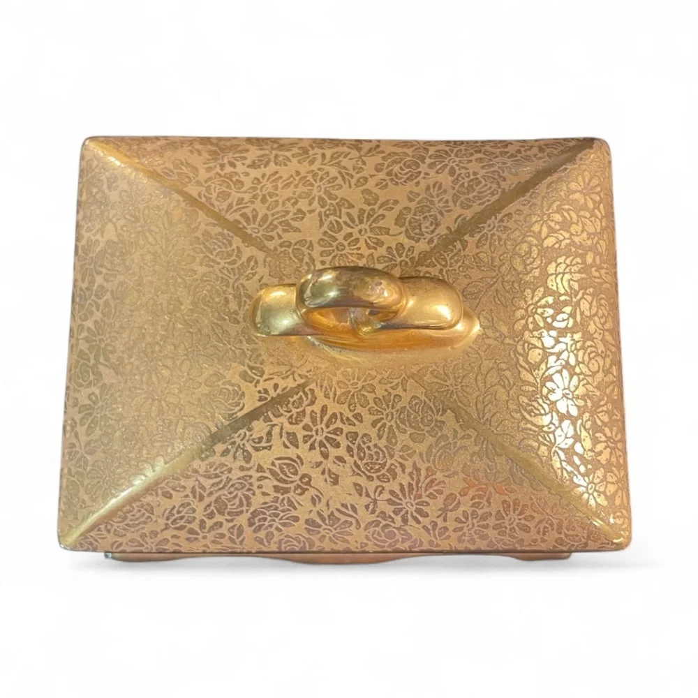 Vintage Le Mieux China 24K Gold & Platinum Trinket Box – Gift Ready